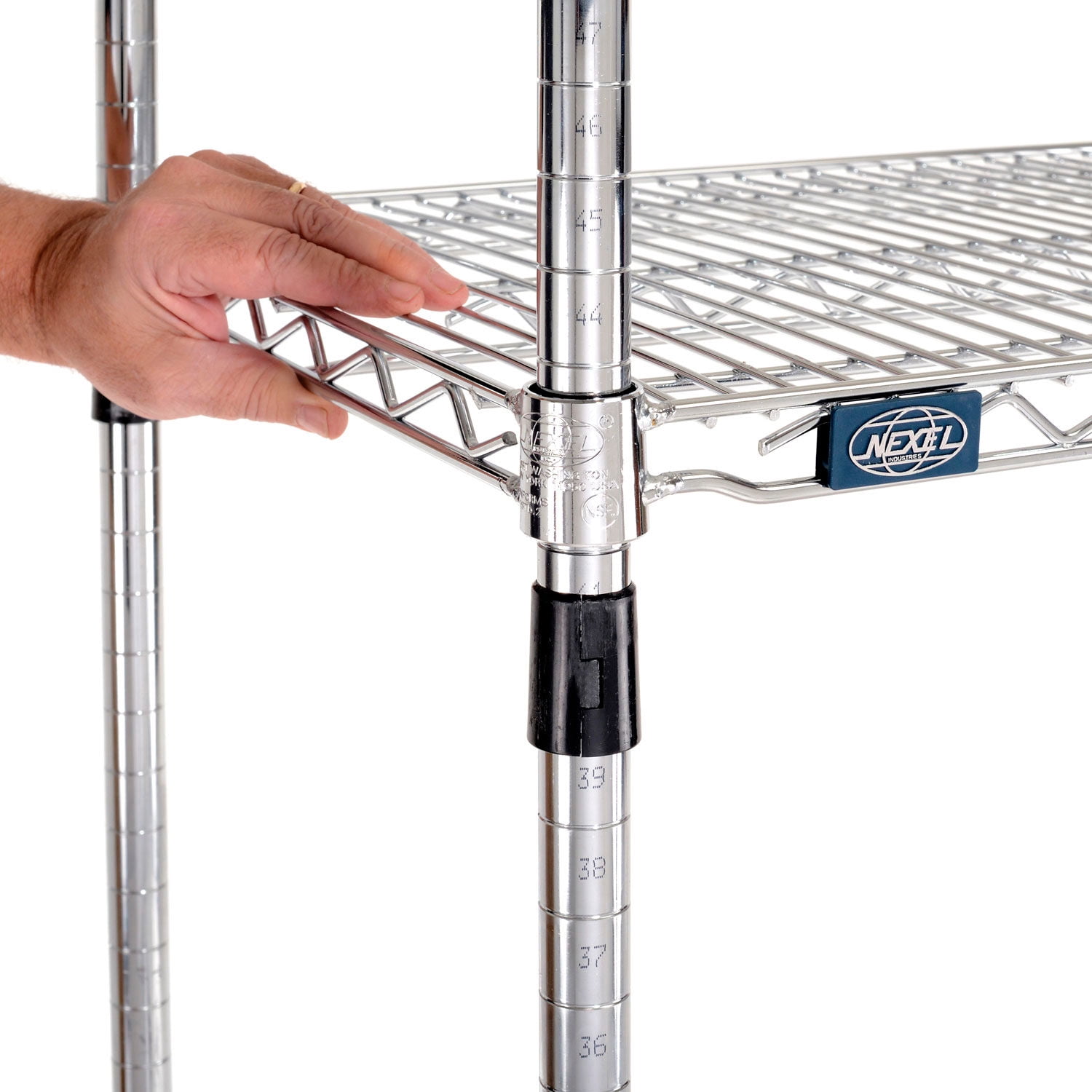 Global Industrial Chrome Wire Shelving, 60"W X 18"D x 54"H