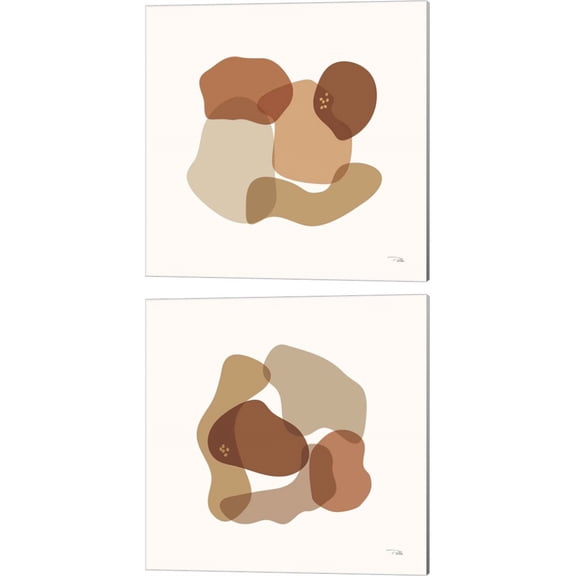 Great Art Now Sand Dust by Pela 2 Piece Canvas Art Set Each 14"W x 14H