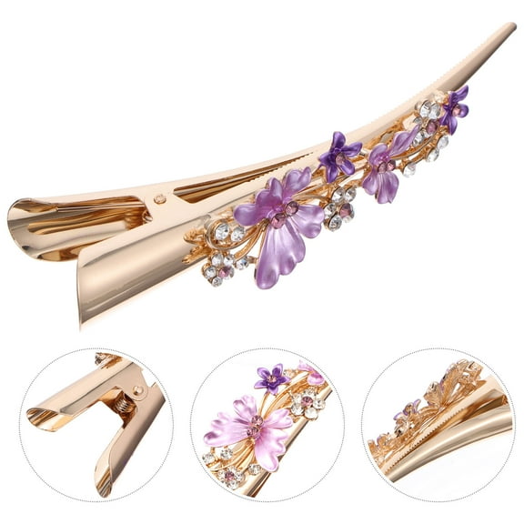 LULULION Cute Hair Barrettes Duckbill Clip Alloy Decorative Women Party 1Set