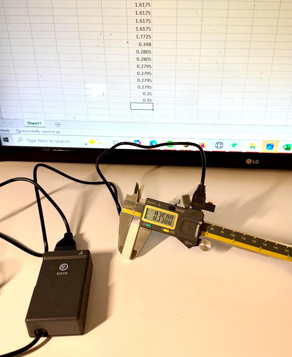 Absolute Origin 0-6" Digital Caliper, IP54 Stainless Steel, SPC/USB Output Port, Inch & Metric Modes, Case, Manual
