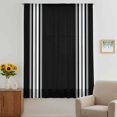 thumbnail image 3 of Black Striped Sheer Curtains 84 Inches Long, Farmhouse Black White Stripes Light Filering Curtains, Breathable Simi Curtain Privacy Drapes for Living Room Bedroom Lightweight Window Treatment, 3 of 9