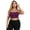Burgundy Purple, variant on Women's Plus Size Spaghetti Strap Cami Bralette Bustier Crop Top Daisy - 4X