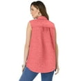 thumbnail image 2 of Roaman's Women's Plus Size Kate Sleeveless Shirt, 2 of 3