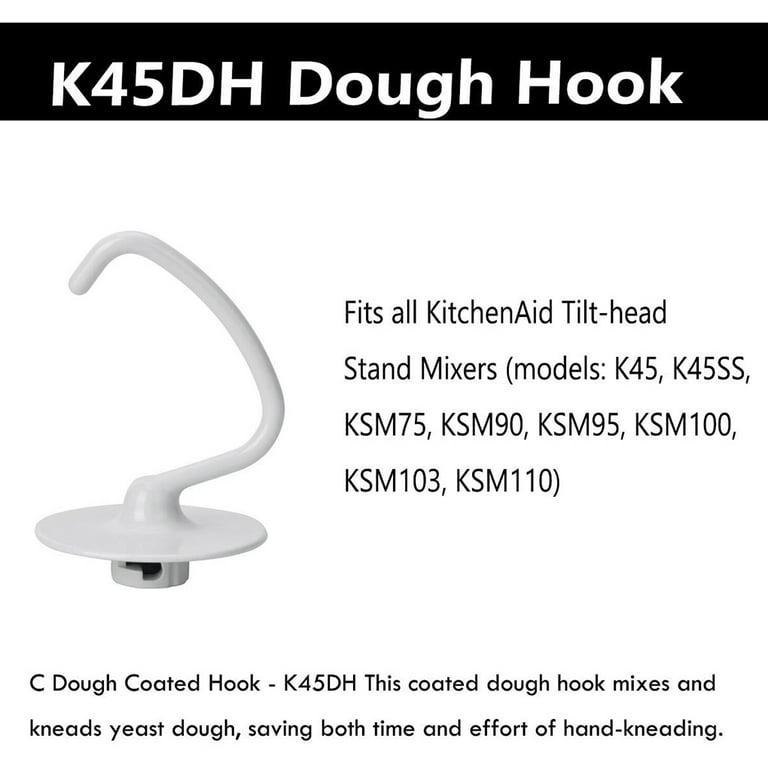 KitchenAid K45dh Dough Hook White