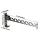 thumbnail image 3 of Tendedero plegable de pared | Tendedero de aluminio compacto para balcón, baño y dormitorio | Plateado, 3 of 6