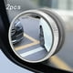 thumbnail image 5 of Espejo retrovisor auxiliar convexo para punto ciego de coche, espejo de estacionamiento transparente, gran angular Blanco, 5 of 9