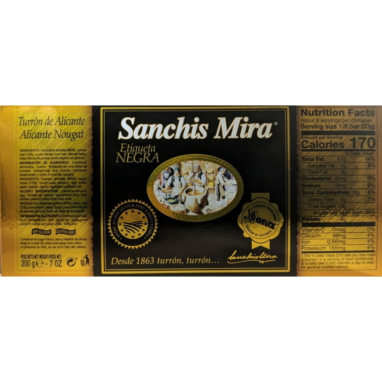 Sachis Mira Alicante Nougat 7 oz.