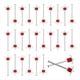 thumbnail image 1 of Pasador de Arandela Herramienta Fijación Polvo Sujetadores Accionados por Pólvora Diámetro del Pasador de Accionamiento de Acero de Aleación con Arandela de 1 Pulgada, 100 Piezas, 1 of 6