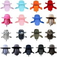 thumbnail image 6 of Pretty Comy Outdoor UV Protection Sun Hat Visor Neck Cover Flap Cap ,360? Solar Protection UPF 50+ Sun Cap ,for Hiking Fishing, 6 of 12