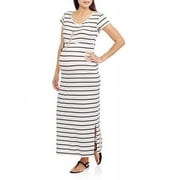 Oh! Mamma Maternity Cap Sleeve Striped M