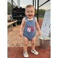 thumbnail image 4 of BemeyourBBs Baby Boys Baseball First Birthday Outfit Half Way To One Years Old Birthday Clothes Summer Romper Overalls Letter Baseball Embroidery Short Sleeve Bodysuits Jumpsuits Overalls, 4 of 9