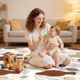 thumbnail image 2 of Tapete para Bebe Plegable, Gimnasio para Bebe, Tapete de Juego Antideslizante para Corral, Suave y Grueso, Impermeable, Fácil de Limpiar, Genial para Aprender a Caminar y Jugar (150x180cm), 2 of 9