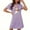 Purple, variant on Fazvaoo Women's Nightgowns Short Sleeve Short Nightgowns Christmas Print Sleepwear(Black,Size S-XXL)