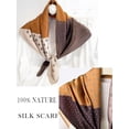thumbnail image 6 of 100% Mulberry Silk Scarf for Women Hair Lightweight Square Neckerchief Wrap For Head Scarves 21", 6 of 10