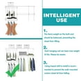 thumbnail image 3 of Wall Mounted Closet Organizer System 3 to 5 FT, Reinforced Steel Frame with Adjustable Wire Shelving, Maximize Storage for Bedroom or Garage, White, 3 of 5
