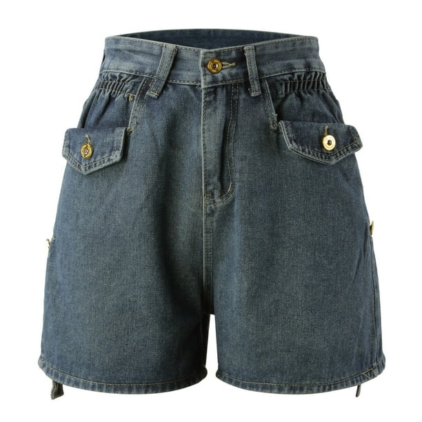 Denim linen shorts sales
