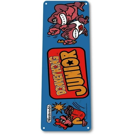- TIN SIGN A330 Donkey Kong Jr Arcade Shop Game Room Art Marquee Console Metal Decor, By Tin World