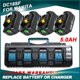 thumbnail image 1 of Reemplazo de Batería de 5.0Ah para Makita Batería de 18V Compatible con 18 Volt BL1860B BL1850B BL1840B BL1830B BL1815B 4xBatteries+ DC18SF 18V de Ion de Litio Rapid Optimum Juego Charger de 4 Pue..., 1 of 10