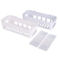 thumbnail image 1 of 2Pcs Non Perforating Adhesive Paste Bathroom Shelving Storage Rack Hooks for Kitchen White, 1 of 4