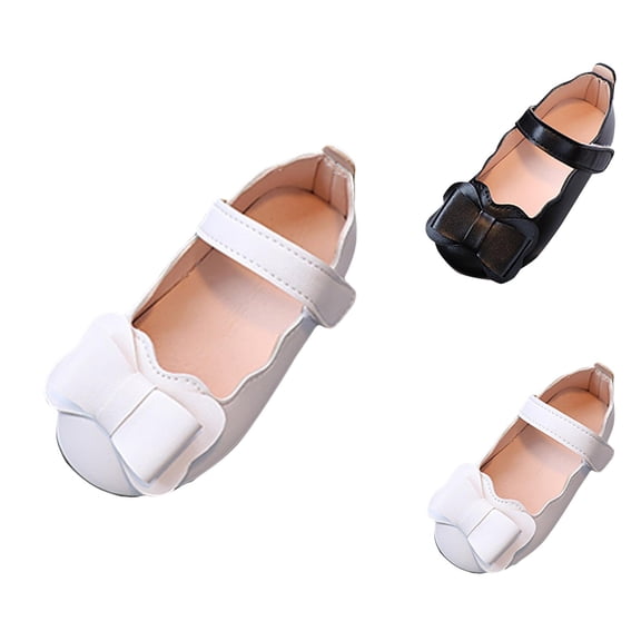 Girl Shoes Little Girls Sneakers Children Shoes Comfortable Soft Soled Casual Shoes Fashionable Flat Soled Outdoor Bow Knot Princess Shoes