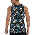 thumbnail image 3 of Easygdp Football Men's Tank Top, Sleeveless Muscle T Shirts, Breathable, Quick-Dry, Loose for Gym, Running, Fitness - X-Large, 3 of 9