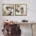 thumbnail image 2 of Stupell Industries Traditional Peony Blossoms Arrangement Botanical & Floral Painting Gold Floater Framed Canvas Art Print Wall Art, 25 x 25, Set of 2, 2 of 9
