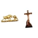 thumbnail image 1 of Estatua de toro chino de arte moderno, escultura católica religiosa sagrada, adorno decorativo de Jesús para escritorio, mesa, dormitorio, oficina, re, 1 of 8