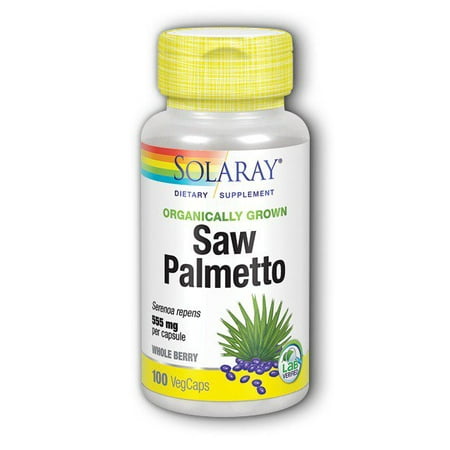 Organic Saw Palmetto Berry 555mg Solaray 100 Caps