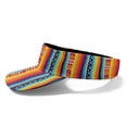 thumbnail image 2 of Chririnla Sun Visor Cap with Ethnic Geometric Stripes, UV Protection Hat for Outdoor Summer Sports and Daily Activities, 2 of 4