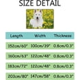 thumbnail image 2 of SKYSONIC Area Rug White Swiss Shepherd Portrait Nursery Rug Floor Mat Kids Playing Mat for Living Room Bedroom, 80x58 in, 2 of 6