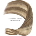 thumbnail image 5 of GFDYREE Extensions de Cheveux à Ruban WENNALIFE pour Femmes, 20 Pcs 50g 18 Pouces Brun Cendré Mèches Blond Doré à Ruban dans les Extensions de Cheveux Cheveux Humains Rallonge Cheveux Humain Lisse Cheveux Invisibles, 5 of 5