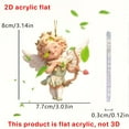 thumbnail image 7 of Valentines'S Day Hanging Ornaments, 2D Flat Acrylic Angel Figures, for Car Mirror and Backpack Accessories, 7 of 7