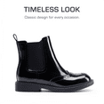 thumbnail image 4 of BURUDANI Girls Chelsea Low-Heel Ankle Booties Side-Zip Fashion Shoes for Toddler, Little & Big Kid, 4 of 5