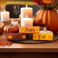 thumbnail image 3 of Fall Decor Happy Fall Y'all 3pc Wood Block Signs, Fall Tiered Tray Decor, Fall Decorations, Thanksgiving Decor, 3 of 12