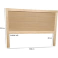 thumbnail image 2 of Cabecera Para Cama Queen Size Muebles GM Modelo Duela Pata Delgada Madera de Pino Color Natural Laca Transparente, 2 of 4