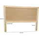 thumbnail image 2 of Cabecera Para Cama Queen Size Muebles GM Modelo Duela Pata Delgada Madera de Pino Color Natural Laca Transparente, 2 of 4