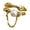 Gold-color, variant on Adjustable Wedding Rings Dating Rings Double Layer Delicate Finger Jewelry Alloy Texture for Woman and Present