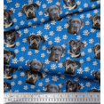 thumbnail image 3 of Soimoi Poly Georgette Fabric Lotus & Dog Face Print Fabric by Yard 52 Inch Wide, 3 of 5