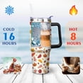 thumbnail image 4 of Autumn Maple Leaf 40oz Stainless Steel Vacuum Insulated Tumbler with Lid and Straw Gifts for Mom Friend Sister Grandma, 4 of 5