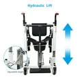 thumbnail image 5 of Missky Patient Lift Wheelchair, Portable Toilet Commode Chair with Adjustable Seat Height for Elderly Care, 5 of 8