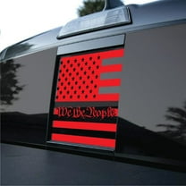 ANYStickerYouWant - USA American Flag We The People Vinyl Decal Rear Sliding Window Flag Sticker Fits We The People American Flag Window Decal Fits & Compatible with Toyota Tacoma 2010-2021