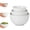 White, variant on Gibson Elite 3-Piece Stoneware Mixing Bowl Set, 6.8", 8", 9.8" - Modern Stoneware Dishware, Dishwasher Safe & Microwave Safe - Space-Saving & Stackable Bowl Set for Cooking, Baking, Serving (White)