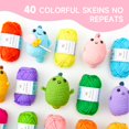 thumbnail image 3 of Kit de hilo de ganchillo INSCRAFT, 48 unidades, 1280 m, 40 colores, acrílico, 3 of 8