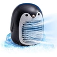 thumbnail image 1 of Lindo pingüino ventilador de aire acondicionado portátil, enfriador de aire inalámbrico USB recargable, espacio personal mini evaporativo, humidificador silencioso de 3 velocidades Misting Fa, 1 of 5