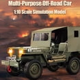 thumbnail image 3 of Automóvil Control Remoto Car 2.4Ghz 4WD Vehículo Fuera de la Carretera Con Luces Cubierta de Lona 1:10 Todos los Juguetes Eléctricos de Terreno Con Baterías Recargables para un, 3 of 6