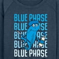thumbnail image 3 of Dr. Seuss - Blue Phase Fish - Women's Lightweight French Terry Long Sleeve Shirt, 3 of 6