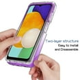 thumbnail image 5 of Dteck Case for Samsung Galaxy A14 5G,Shockproof Rubber Gradient Case Hyrbid PC Bumper Transparent Flexible TPU Back Protective Cover,Purple, 5 of 5