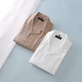 thumbnail image 2 of Camisa de manga corta casual transpirable de lino BC para hombre de primavera y verano, 2 of 5