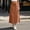 Brown, variant on Women's Drawstring Waist Cargo Midi Skirt High Waist A-Line Casual Skirt Solid Color Slit Hem Skirt Multi-Pocket Loose Fit Streetwear Skirt(Pink,2XL)