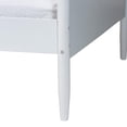 thumbnail image 5 of Baxton Studio Malaya Modern White Wood Full Daybed with Scalloped Edges, 5 of 6